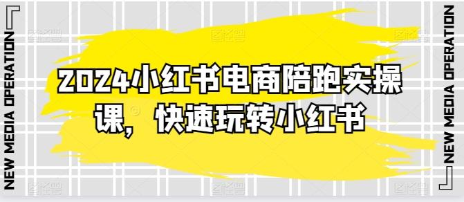 2024小红书电商陪跑实操课，快速玩转小红书，超过20节精细化课程-归鹤副业商城