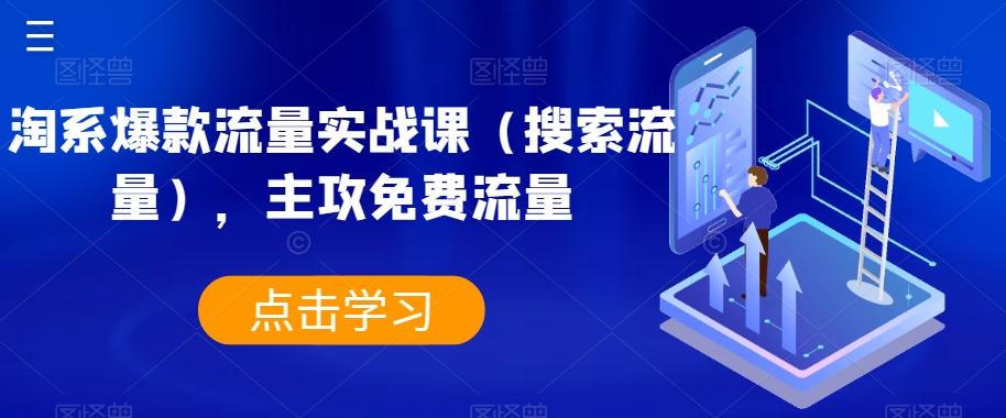 淘系爆款流量实战课（搜索流量），主攻免费流量-归鹤副业商城