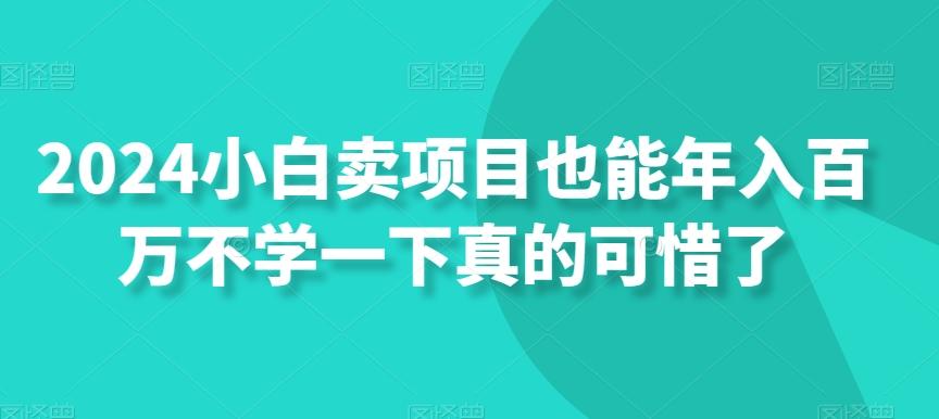 2024小白卖项目也能年入百万不学一下真的可惜了-归鹤副业商城