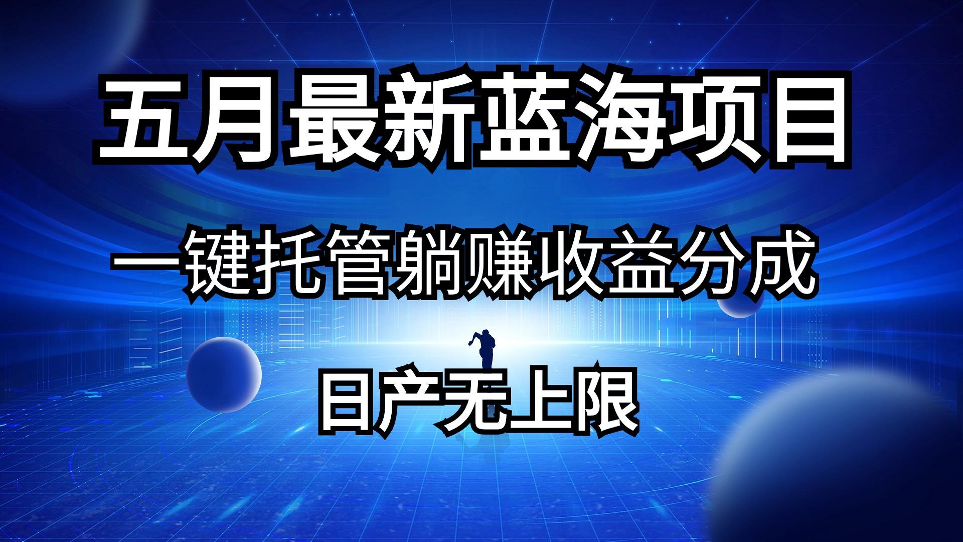 五月刚出最新蓝海项目一键托管 躺赚收益分成 日产无上限-归鹤副业商城