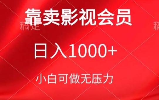 靠卖影视会员，日入1000+，落地保姆级教程，新手可学【揭秘】-归鹤副业商城