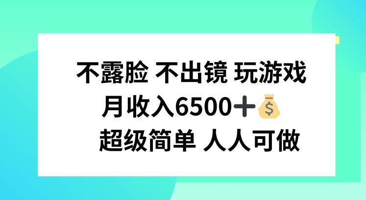 不露脸 不出境 玩游戏，月入6500 超级简单 人人可做【揭秘】-归鹤副业商城