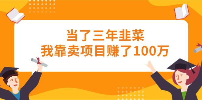 当了三年韭菜我靠卖项目赚了100万-归鹤副业商城