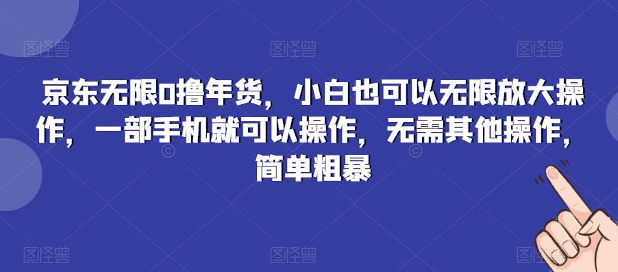 京东无限0撸年货，小白也可以无限放大操作，一部手机就可以操作，无需其他操作，简单粗暴-归鹤副业商城