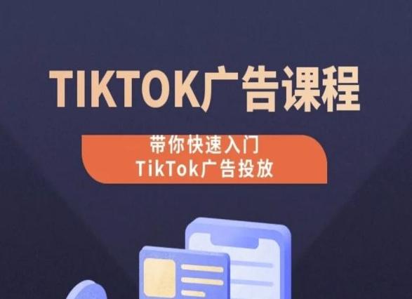 TikTok广告投放课程，从0-1实操课，带你快速入门TikTok广告投放-归鹤副业商城