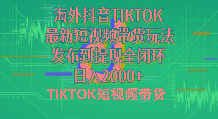 海外短视频带货，最新短视频带货玩法发布到提现全闭环，日入2000+-归鹤副业商城