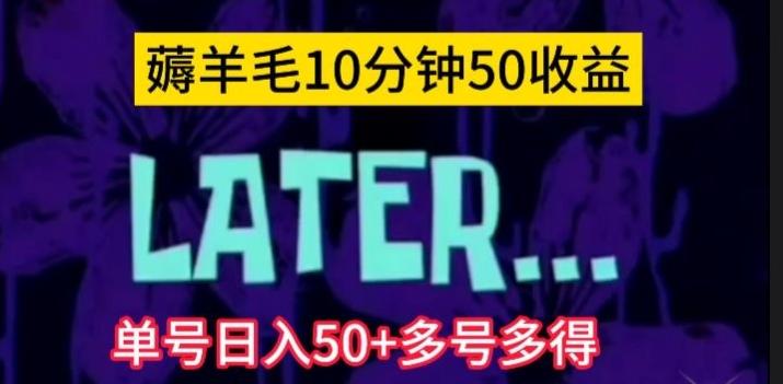 美团薅羊毛玩法，单号日入50+多号多得【仅揭秘】-归鹤副业商城