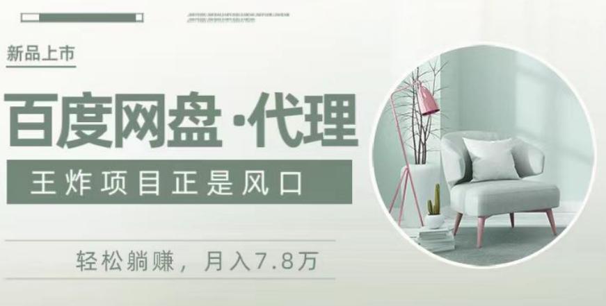 度盘代理，月入7w保姆级全方位教程-归鹤副业商城