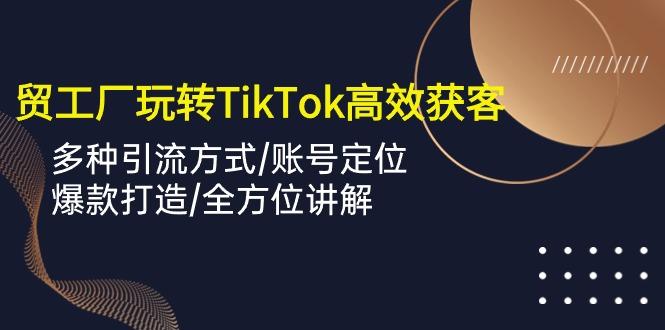 外贸工厂玩转TikTok高效获客，多种引流方式/账号定位/爆款打造/全方位讲解-归鹤副业商城