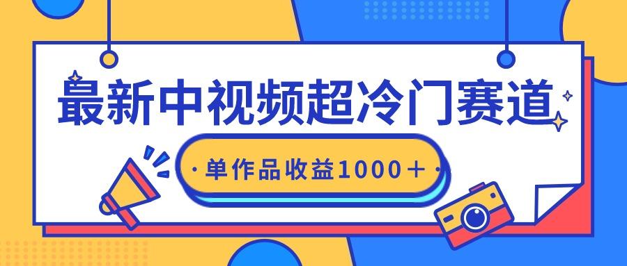 (9275期)最新中视频超冷门赛道，轻松过原创，单条视频收益1000＋-归鹤副业商城