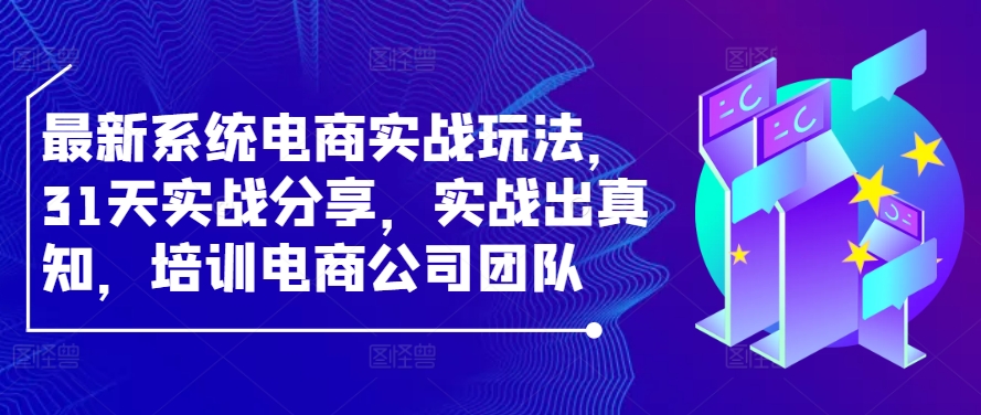 最新系统电商实战玩法，31天实战分享，实战出真知，培训电商公司团队-归鹤副业商城