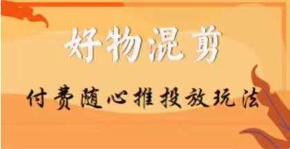 【万三】好物混剪付费随心推投放玩法，随心投放小课抖音教程-归鹤副业商城