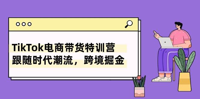 TikTok电商带货特训营，跟随时代潮流，跨境掘金(8节课-归鹤副业商城