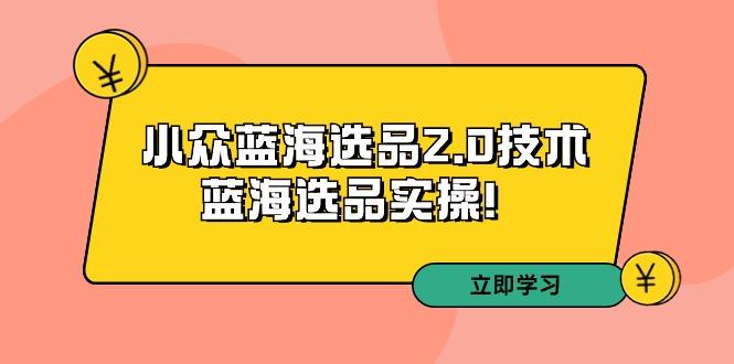 拼多多培训第33期：小众蓝海选品2.0技术-蓝海选品实操！-归鹤副业商城