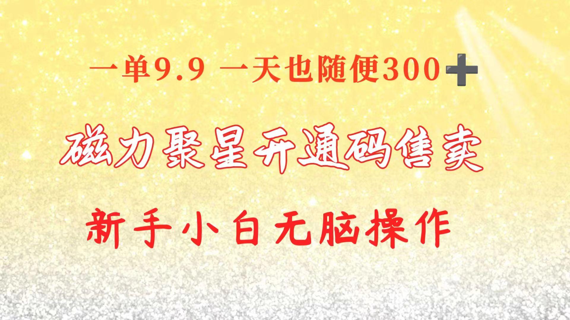 快手磁力聚星码信息差 售卖  一单卖9.9  一天也轻松300+ 新手小白无脑操作-归鹤副业商城