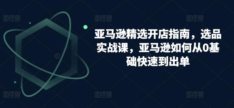 亚马逊精选开店指南，选品实战课，亚马逊如何从0基础快速到出单-归鹤副业商城