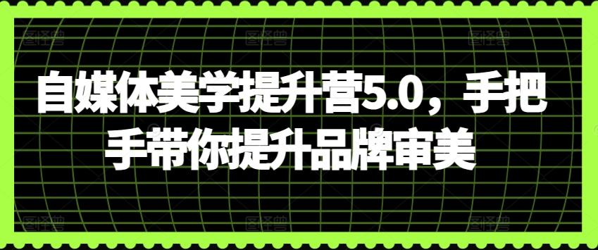 自媒体美学提升营5.0，手把手带你提升品牌审美-归鹤副业商城