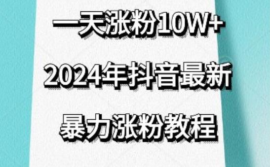 抖音最新暴力涨粉教程，视频去重，一天涨粉10w+，效果太暴力了，刷新你们的认知【揭秘】-归鹤副业商城