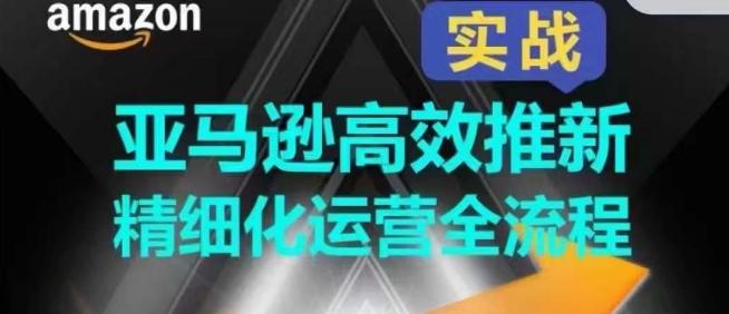 亚马逊高效推新精细化运营全流程，全方位、快速拉升产品排名和销量!-归鹤副业商城