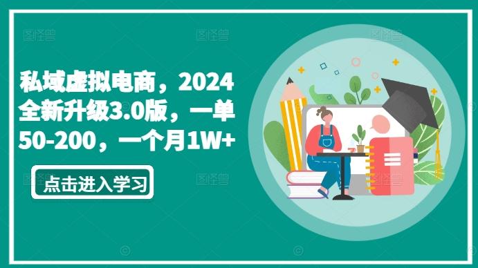 私域虚拟电商，2024全新升级3.0版，一单50-200，一个月1W+【揭秘】-归鹤副业商城