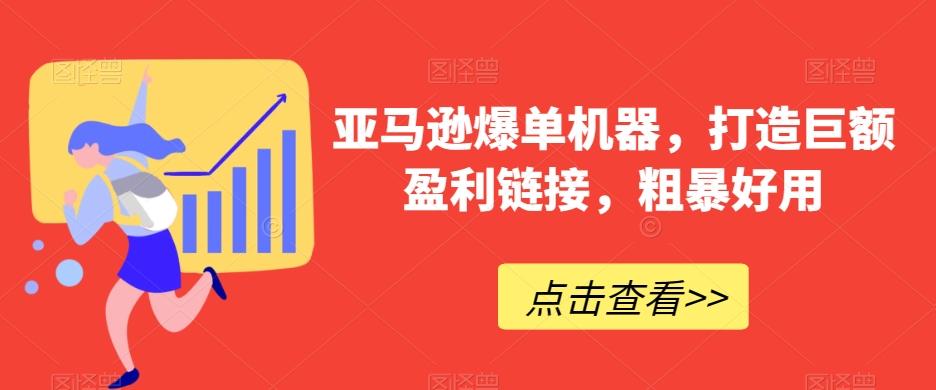 亚马逊爆单机器，打造巨额盈利链接，粗暴好用-归鹤副业商城