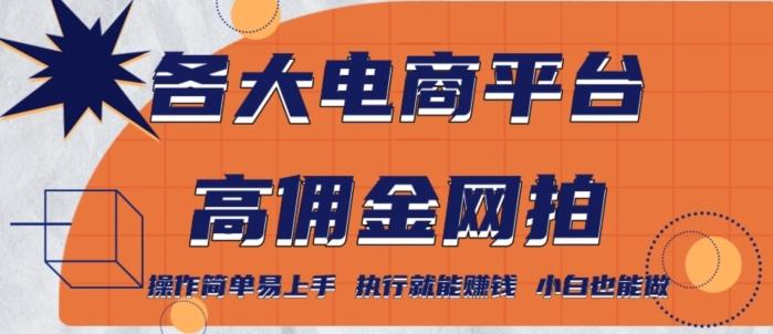 各大电商平台高佣金网拍，操作简单易上手，执行就能赚钱，小白也能做-归鹤副业商城