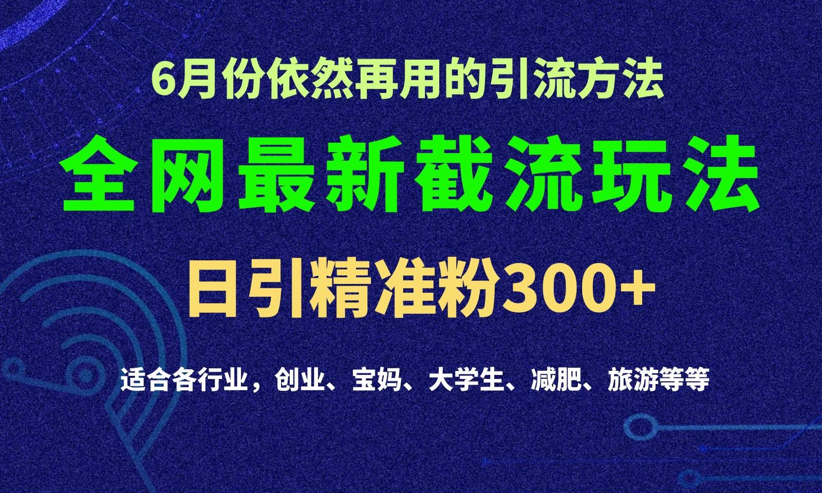 2024全网最新截留玩法，每日引流突破300+-归鹤副业商城