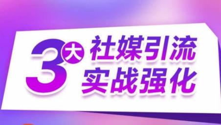 3大社媒引流实战强化，多渠道站外引流，高效精准获客，订单销售额翻倍增长-归鹤副业商城