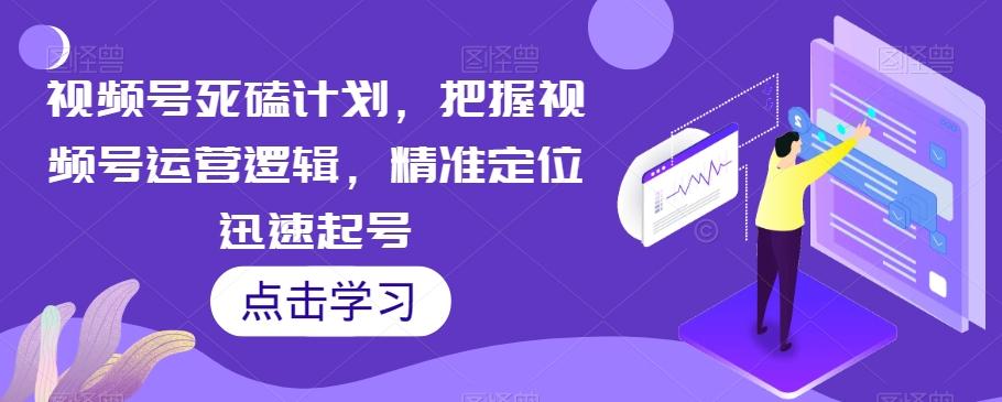 视频号死磕计划，把握视频号运营逻辑，精准定位迅速起号-归鹤副业商城