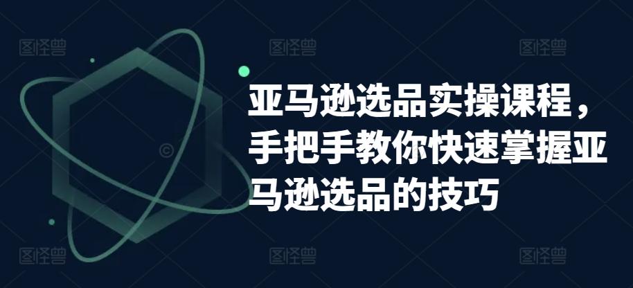 亚马逊选品实操课程，手把手教你快速掌握亚马逊选品的技巧-归鹤副业商城