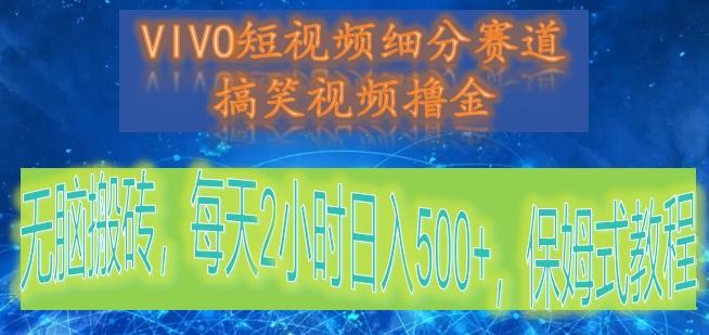 VIVO短视频细分赛道，搞笑视频撸金，无脑搬砖，每天2小时日入500+，保姆式教程-归鹤副业商城