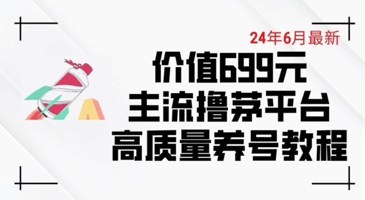 6月最新价值699的主流撸茅台平台精品养号下车攻略【揭秘】-归鹤副业商城