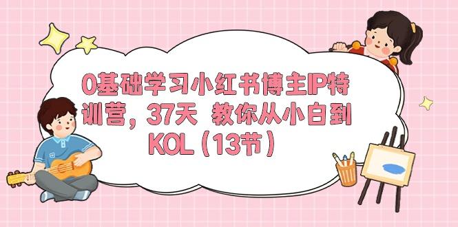 0基础学习小红书博主IP特训营，37天 教你从小白到KOL(13节-归鹤副业商城